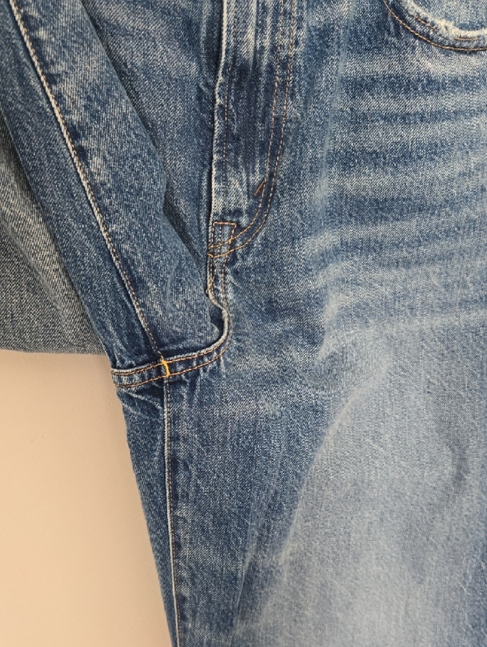 American Eagle AE77 Stovepipe wide leg jeans normcore quiet luxury size 12 - Picture 4 of 8